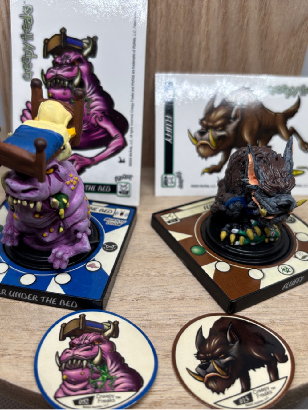 Creepy Freaks Purple Monster & Brown Beast Collectible Minis